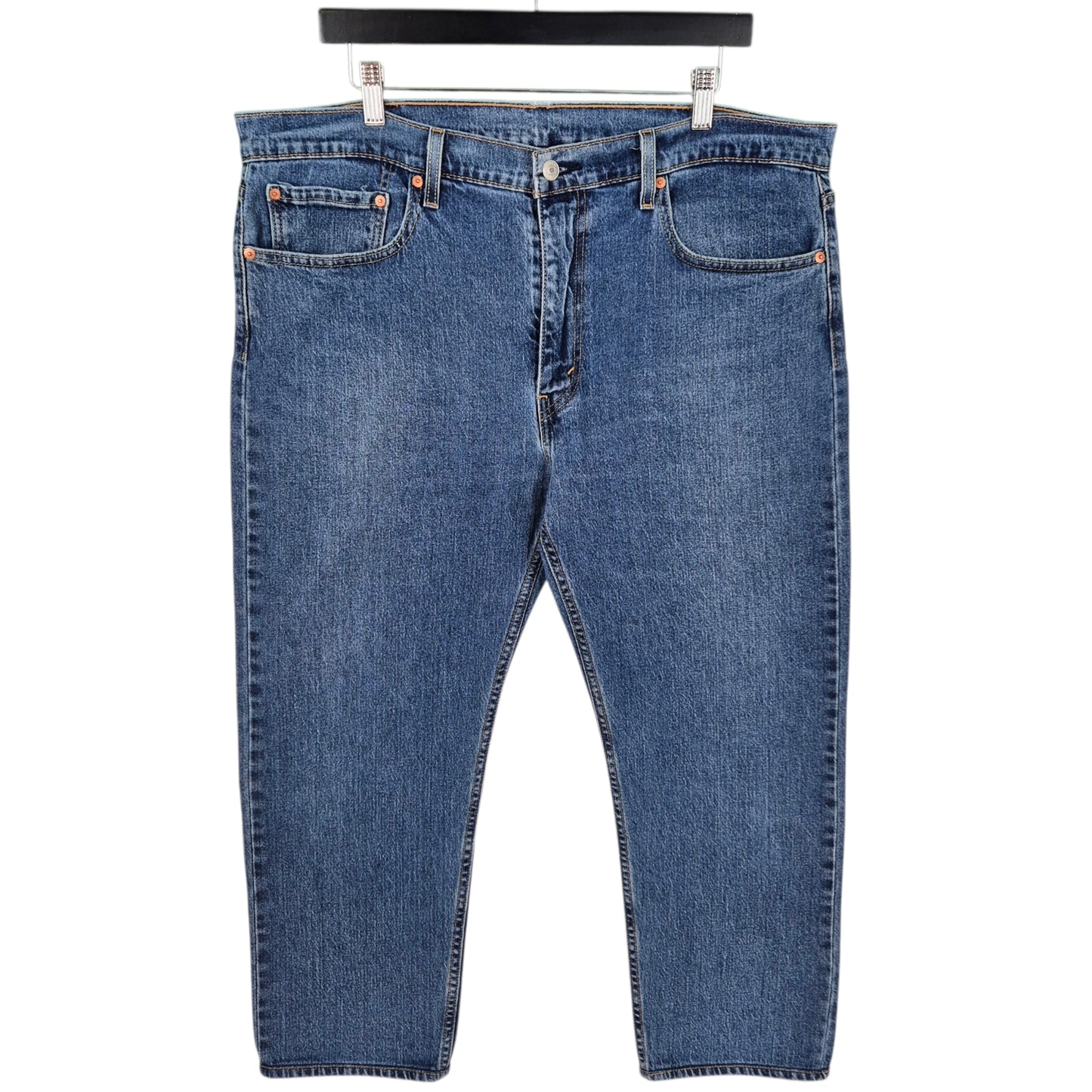 Levis 502 Jeans Blue Regular Straight Leg Stretch Denim W38