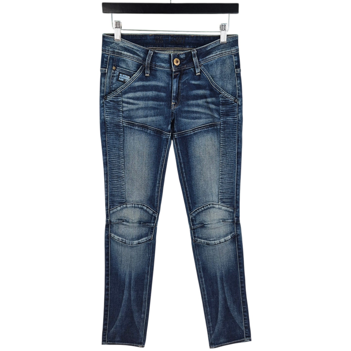 G Star Raw Jeans Womens Dark Blue Skinny Denim W26