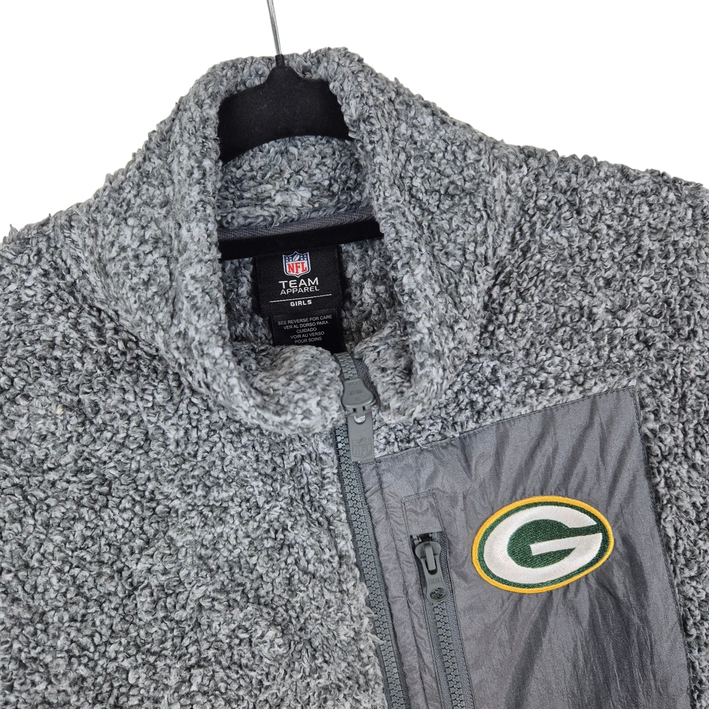 NFL Team Apparel Womens Grey Fleece Full Zip Jumper Size XS