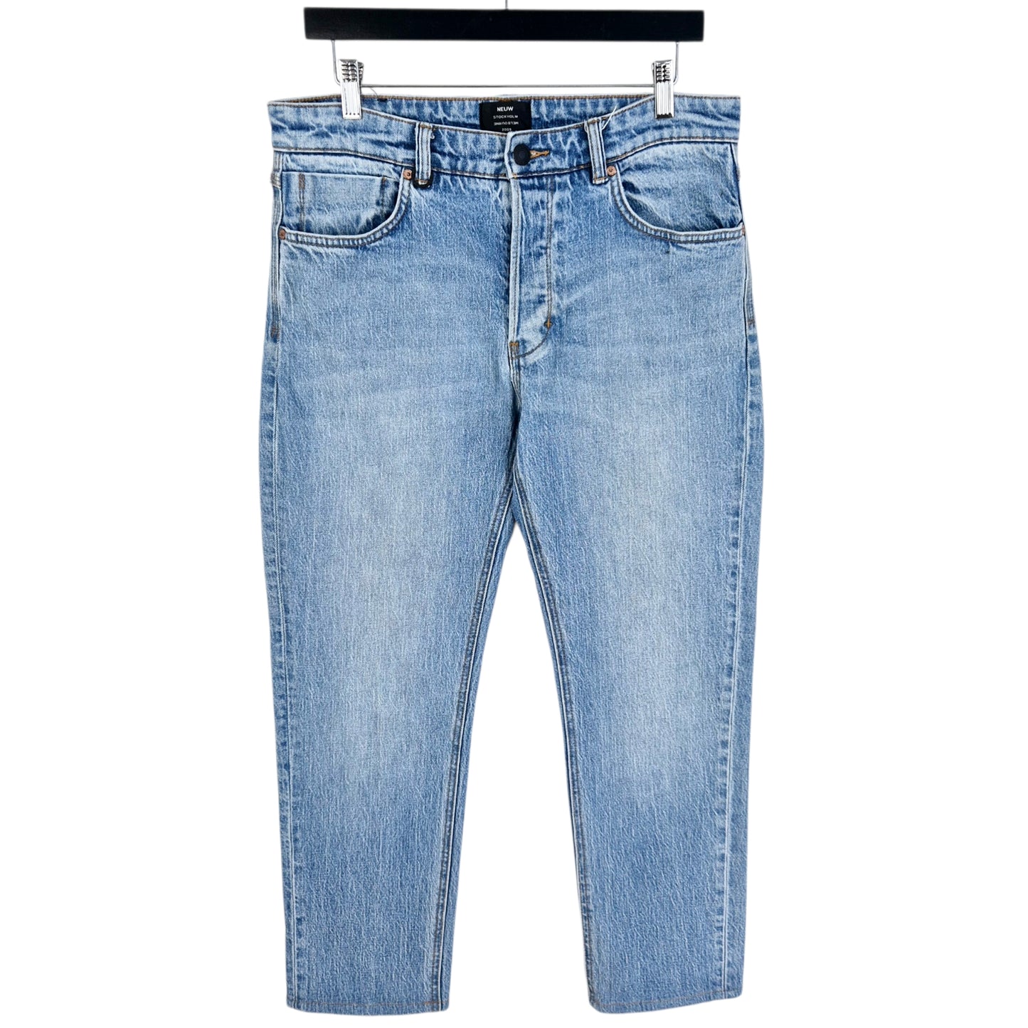 NEUW Jeans Light Blue Ray Straight Leg Crop Denim W32