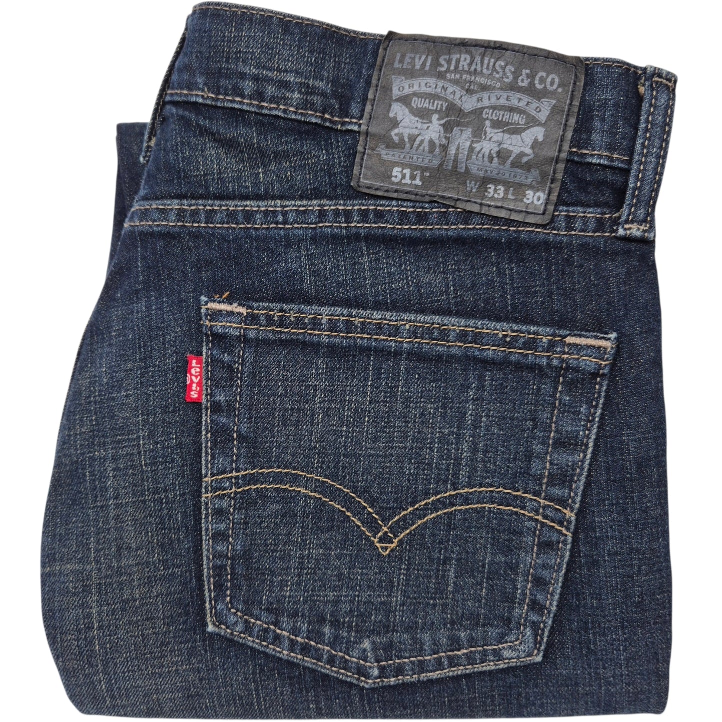 Levis 511 Jeans Dark Blue Slim Fit Denim W33