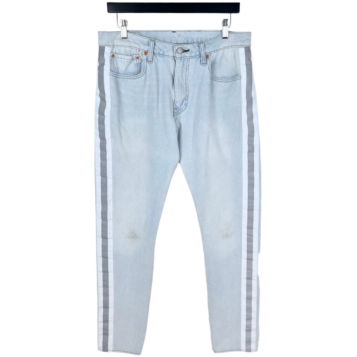 Levis Premium 512 Jeans Light Blue Slim Taped Denim W33