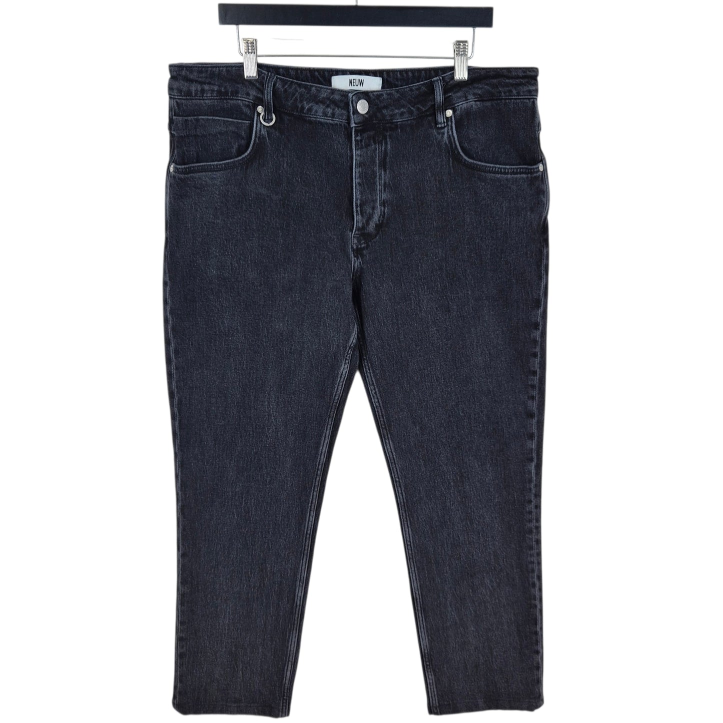 NEUW Jeans Lou Black Heavy Crop Denim W38