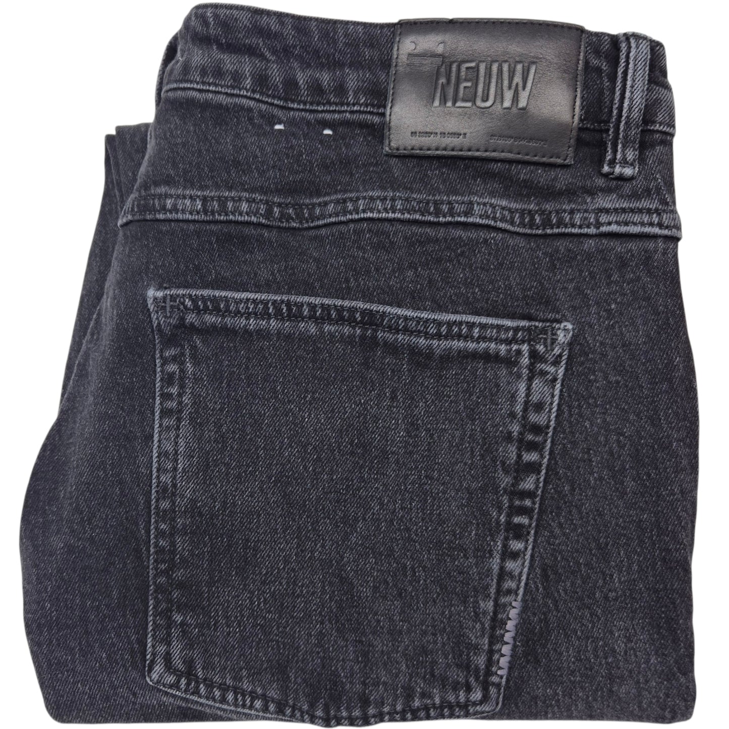 NEUW Jeans Lou Black Heavy Crop Denim W38