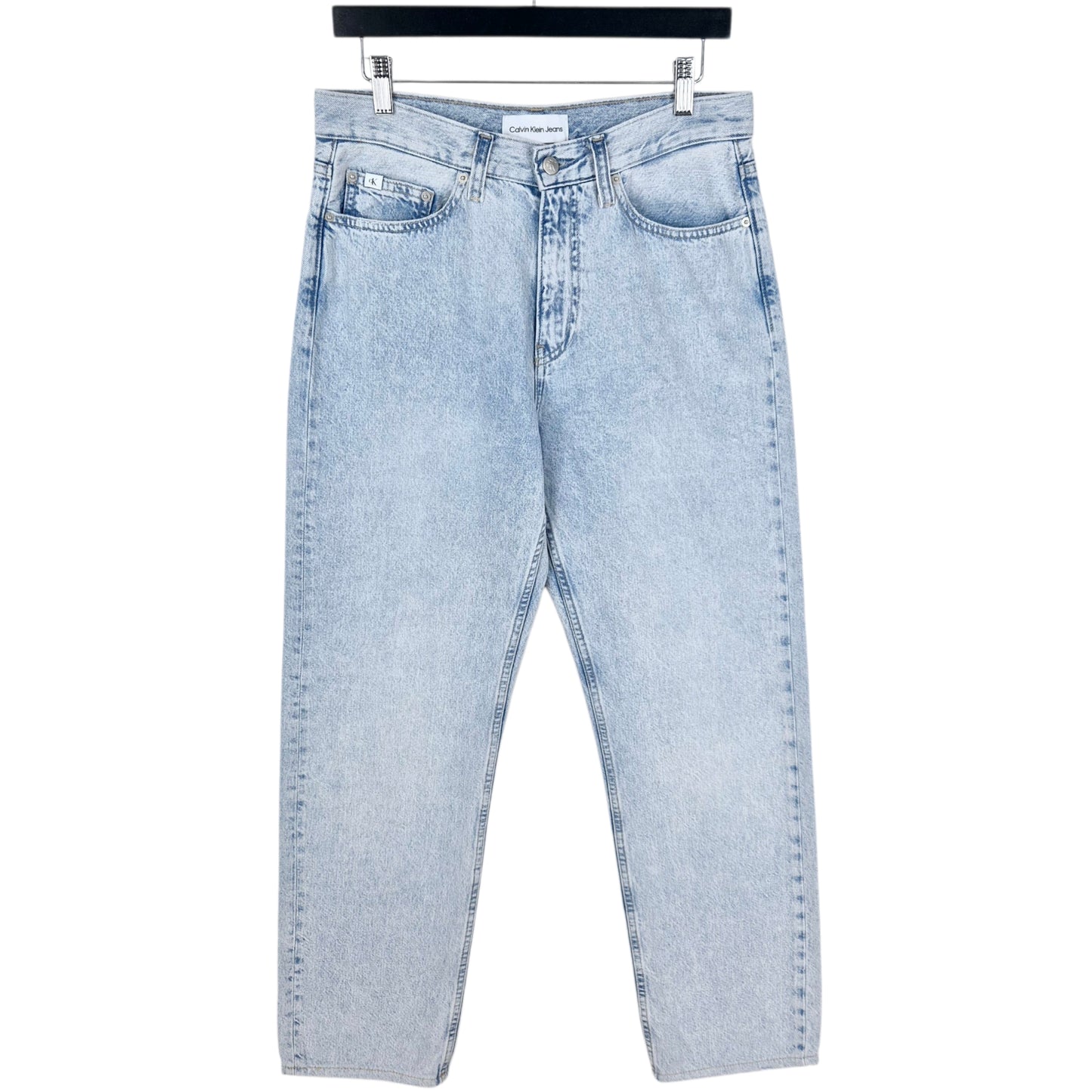 Calvin Klein Jeans Light Blue High Rise Straight Leg Denim W30