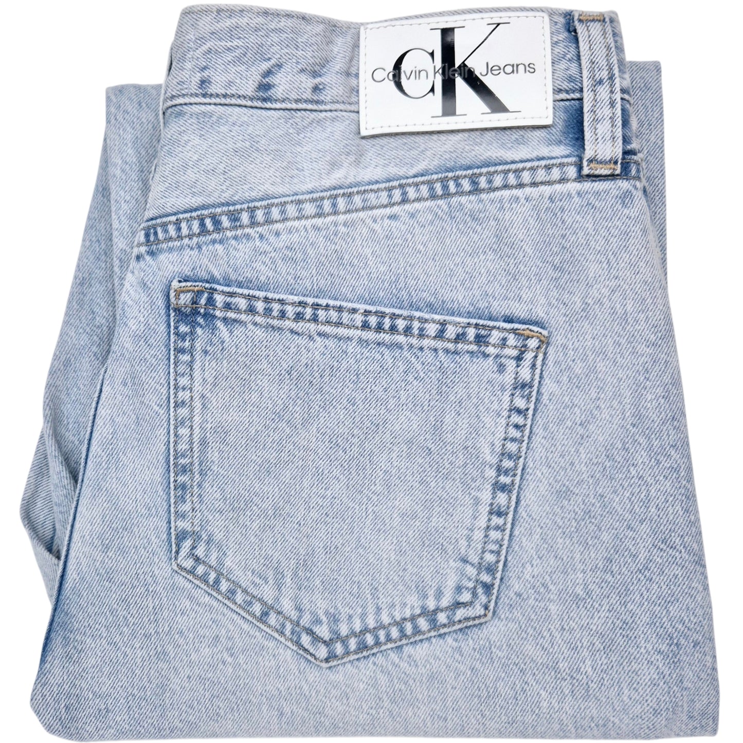 Calvin Klein Jeans Light Blue High Rise Straight Leg Denim W30