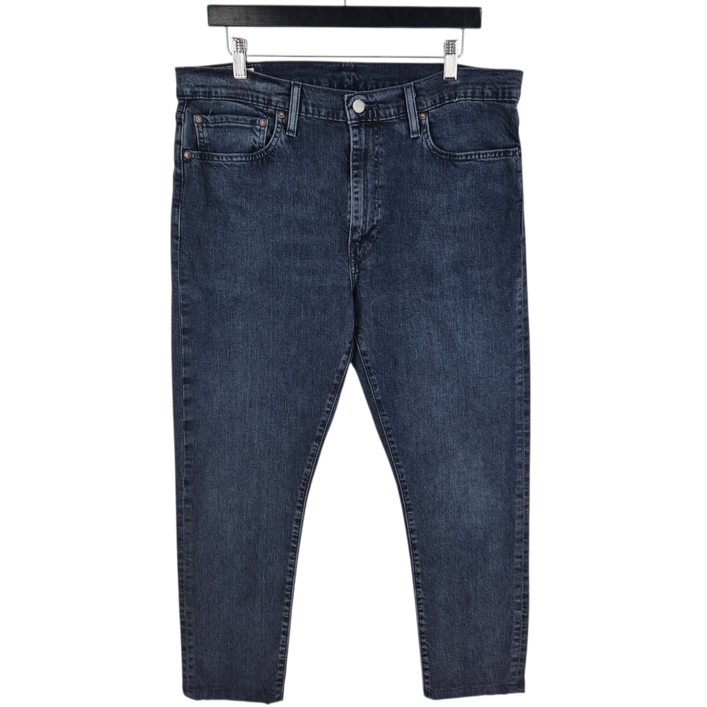 Levis Premium 512 Jeans Dark Blue Crop Denim W36