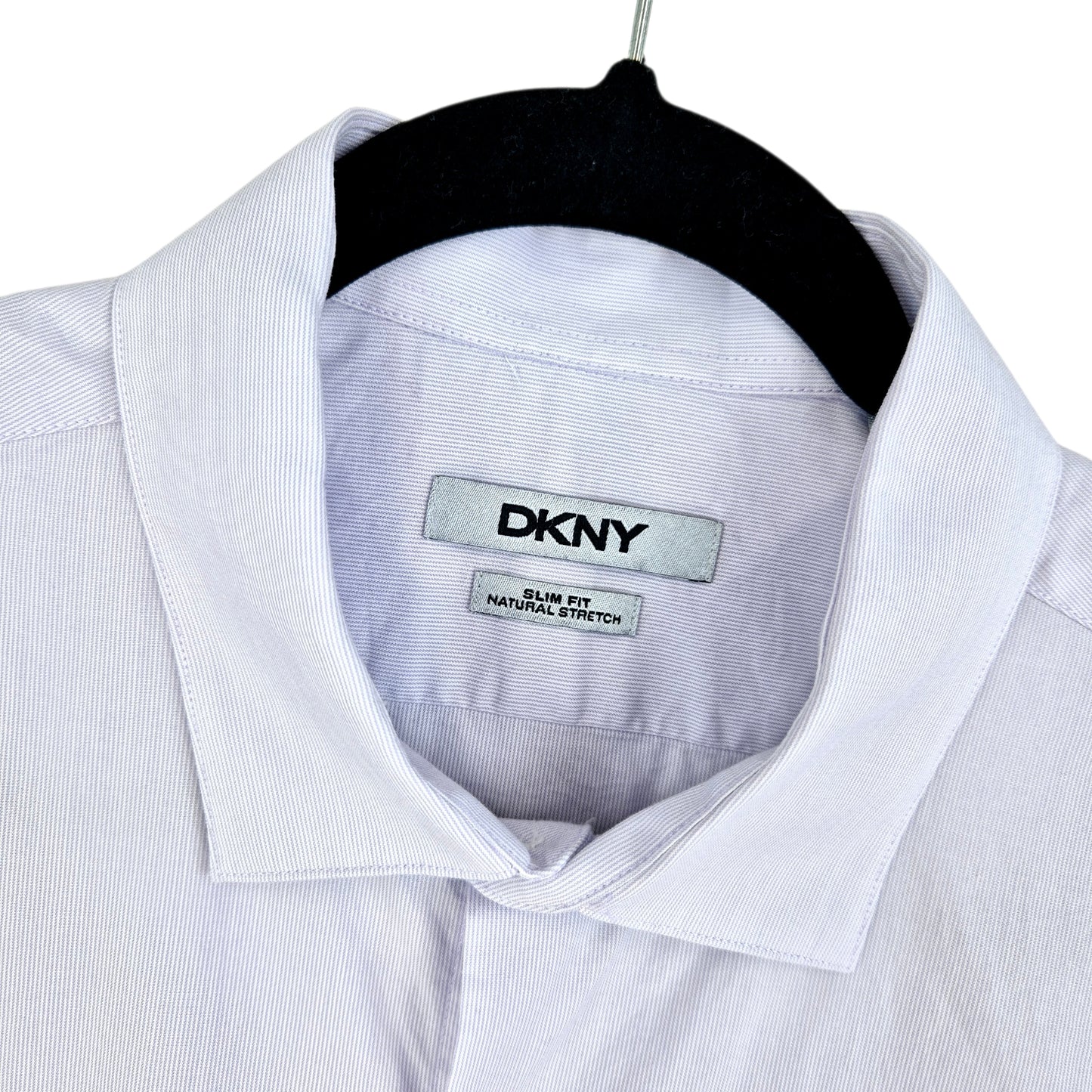 DKNY Light Purple Slim Fit Dress Shirt Size L