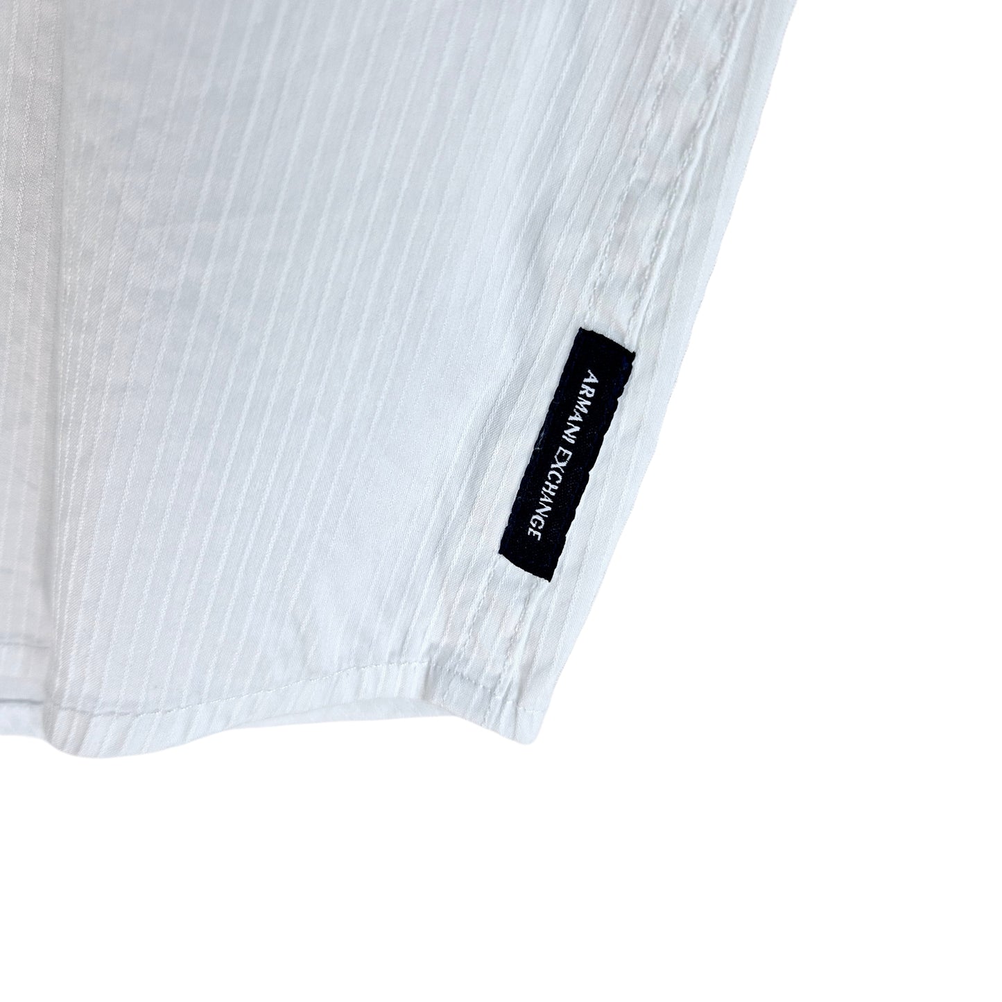 Armani Exchange White Slim Stretch Dress Shirt Size S