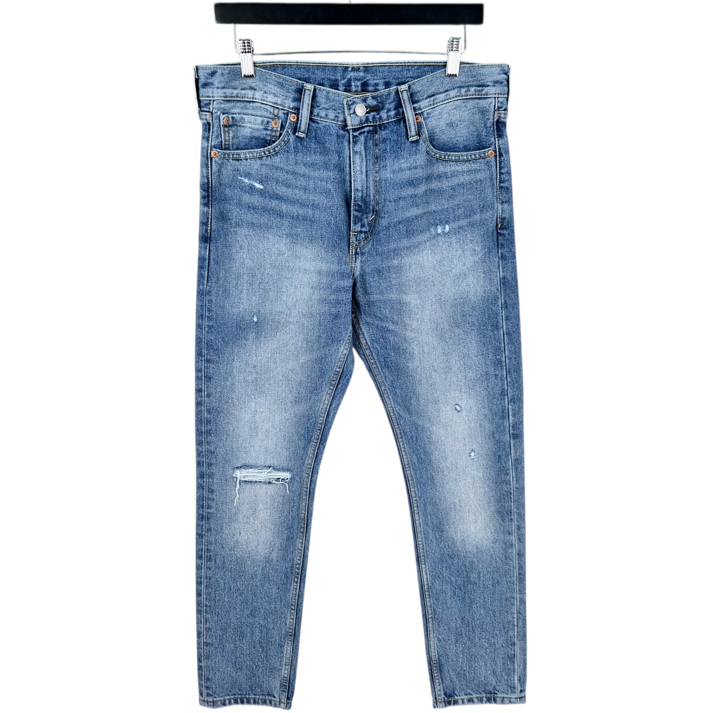 Levis 510 Jeans Blue Heavy Rigid Slim Denim W33