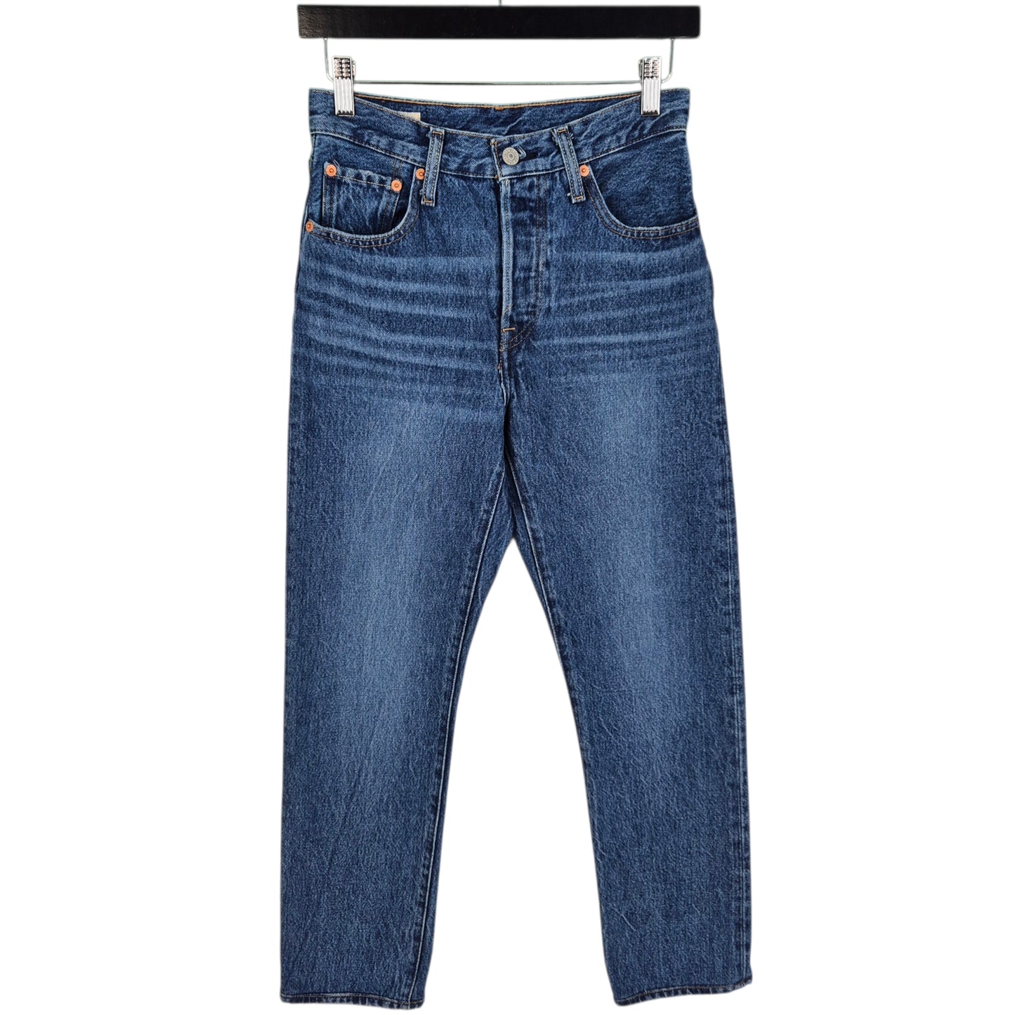 Levis Premium 501 Jeans Womens Blue Slim Denim W26