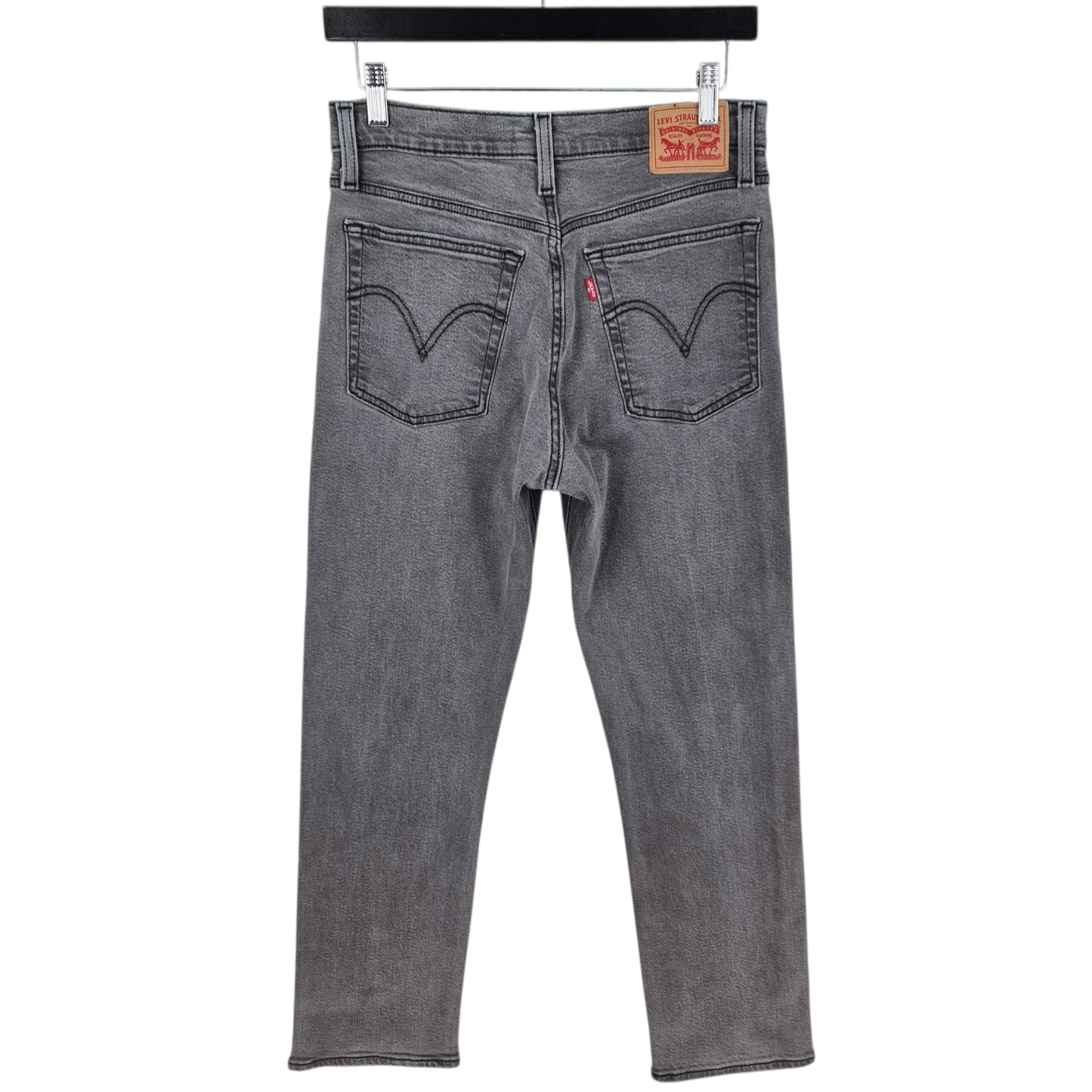 Levis Jeans Womens Grey Wedgie Straight Leg Denim W29