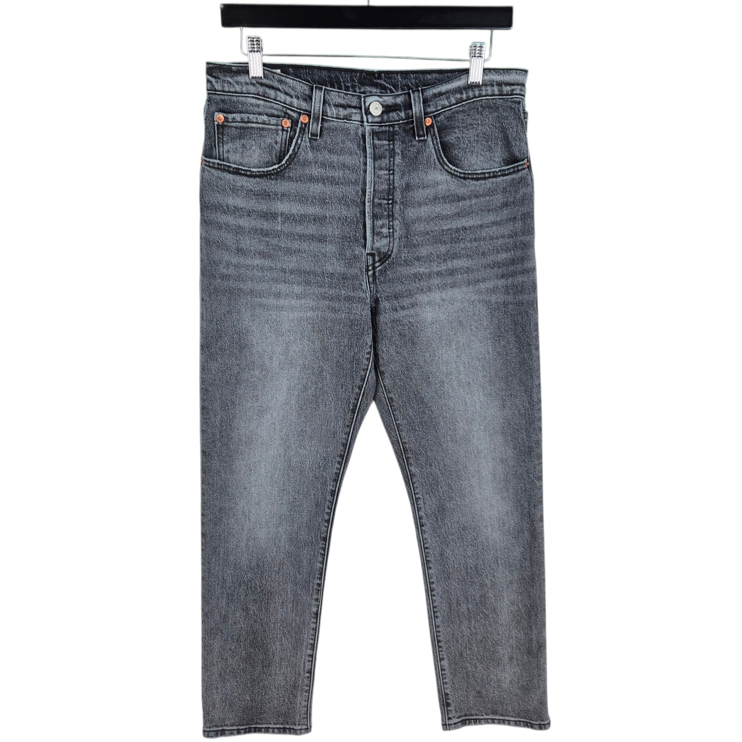 Levis Premium 501 Jeans Womens Grey Classic Heavy Denim W30