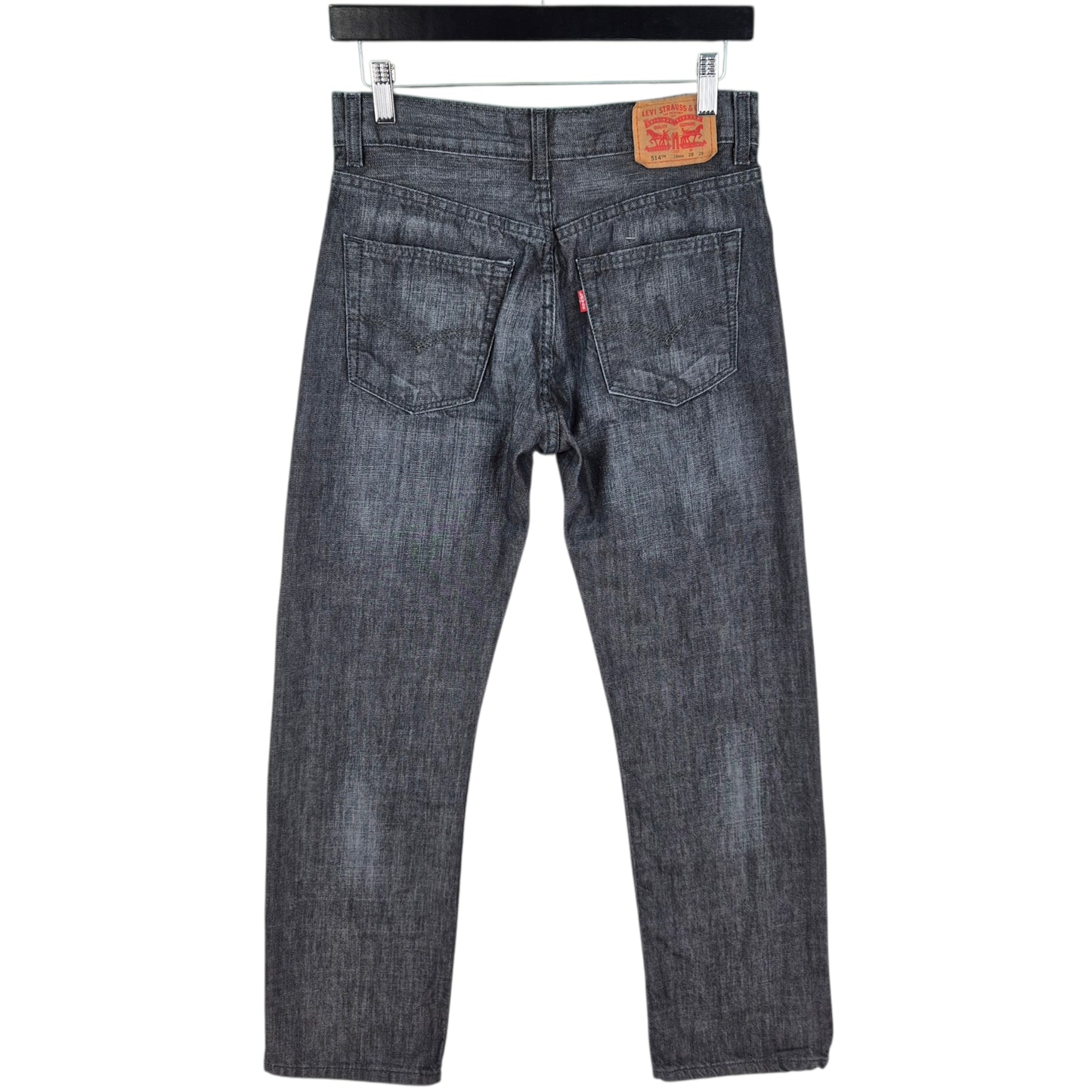 Levis 514 Jeans Womens Dark Grey Regular Straight Leg Denim W28