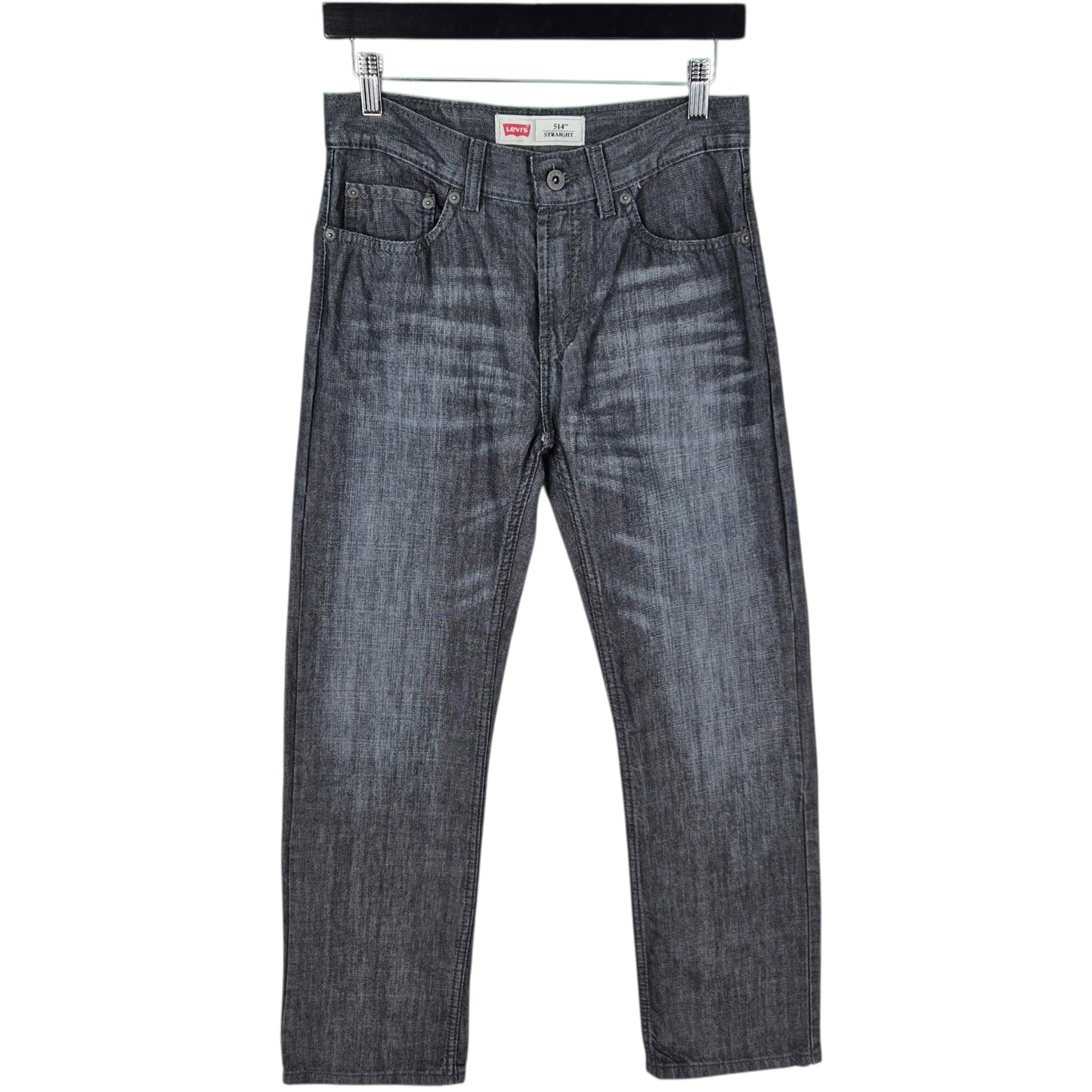Levis 514 Jeans Womens Dark Grey Regular Straight Leg Denim W28