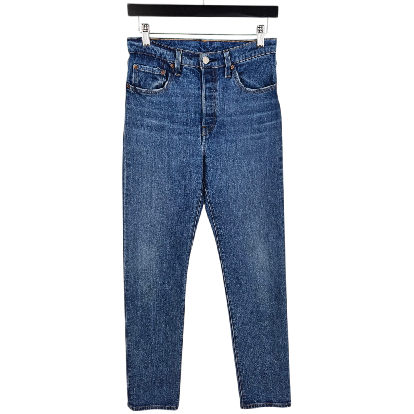 Levis 501 Jeans Womens Blue Heavy Slim Denim W27