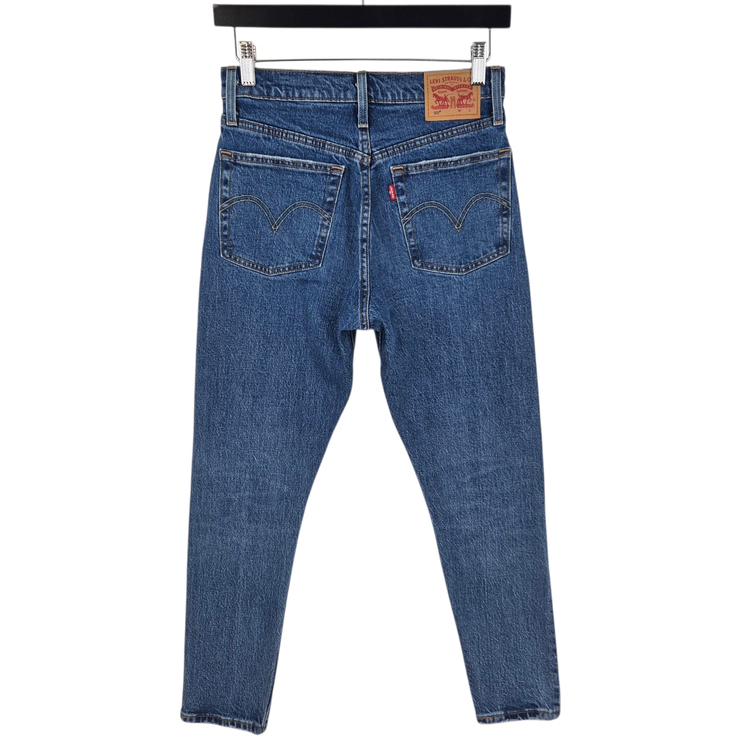 Levis 501 Jeans Womens Blue Heavy Slim Denim W26