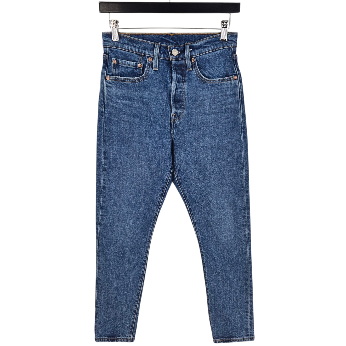 Levis 501 Jeans Womens Blue Heavy Slim Denim W26