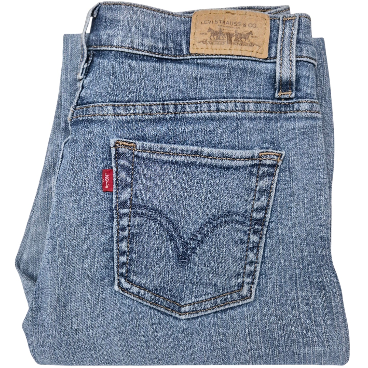 Vintage Levis 512 Jeans Womens Blue Perfectly Slimming Bootcut Denim W28