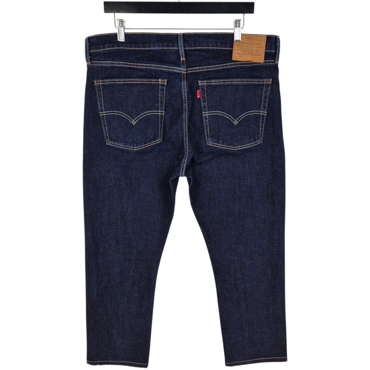 Levis Premium 510 Jeans Dark Blue Crop Denim W36