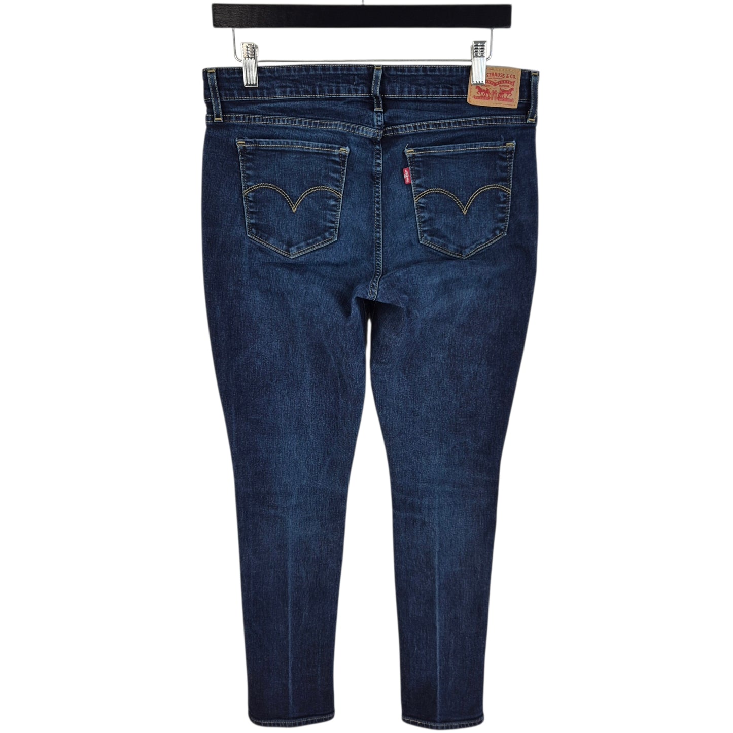 Levis 711 Jeans Womens Dark Blue Skinny Stretch Denim W31