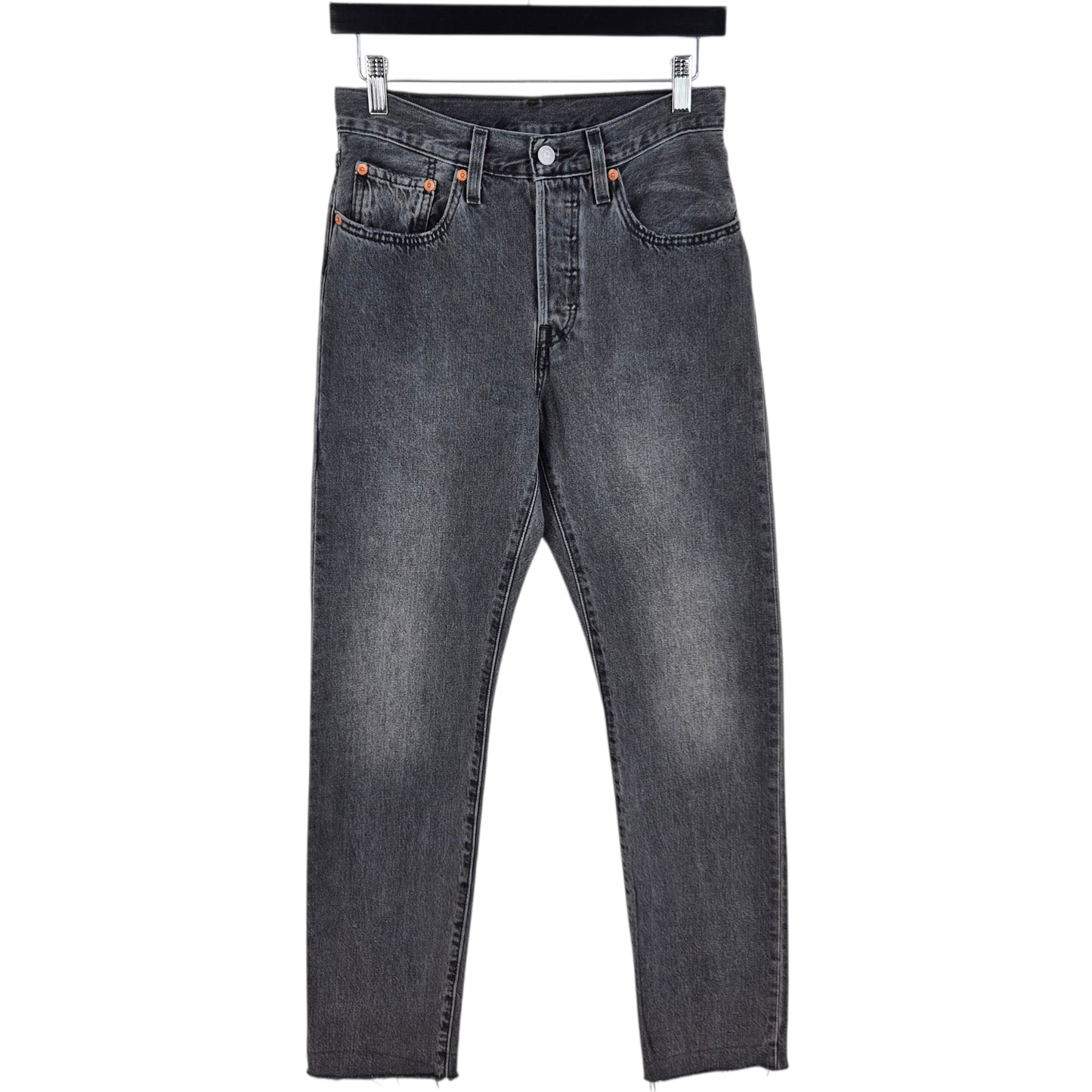 Levis 501 Jeans Womens Grey Classic Denim W27