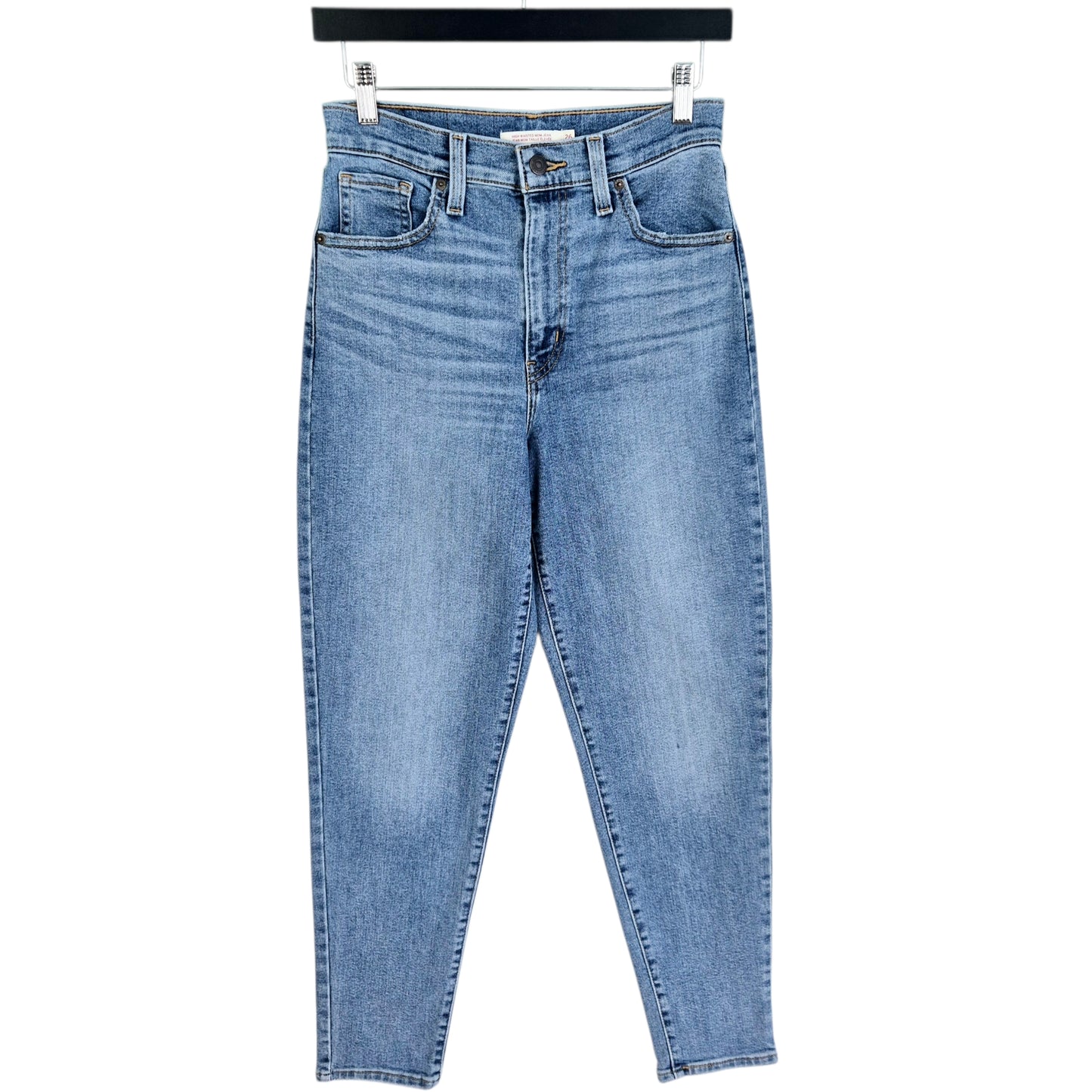 Levis Jeans Womens Blue High Waisted Mom Fit Denim W26
