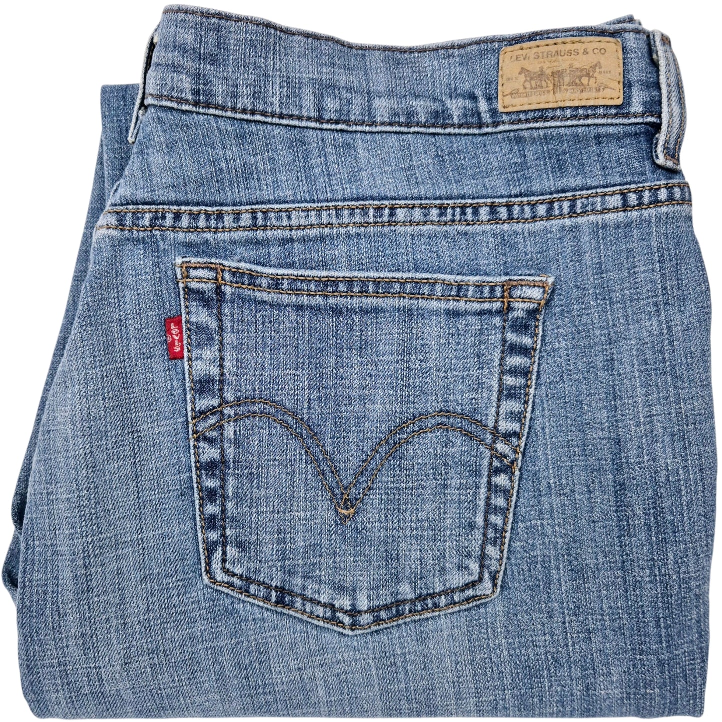 Vintage Levis 515 Jeans Womens Light Blue Bootcut Denim W35
