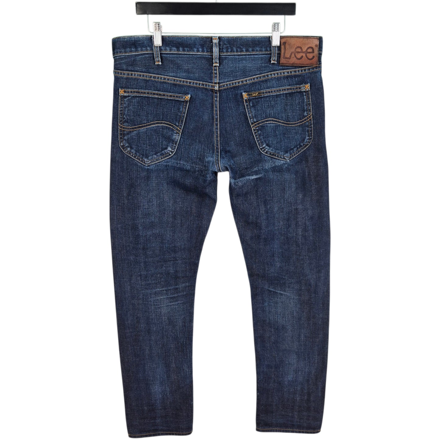 Lee Jeans Dark Blue Heavy Rigid Regular Straight Leg Denim W37