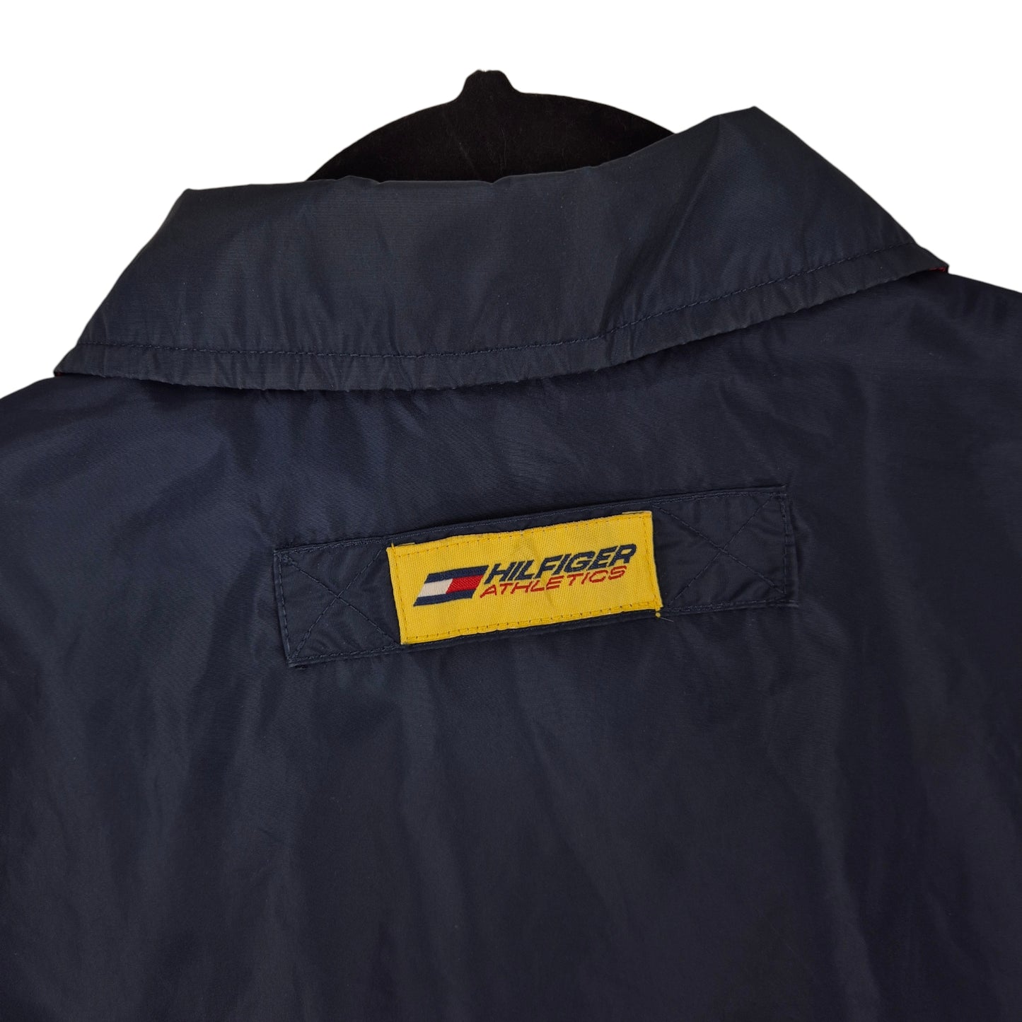 Vintage Tommy Hilfiger Athletics 90's Dark Blue Nylon Button Jacket Size L