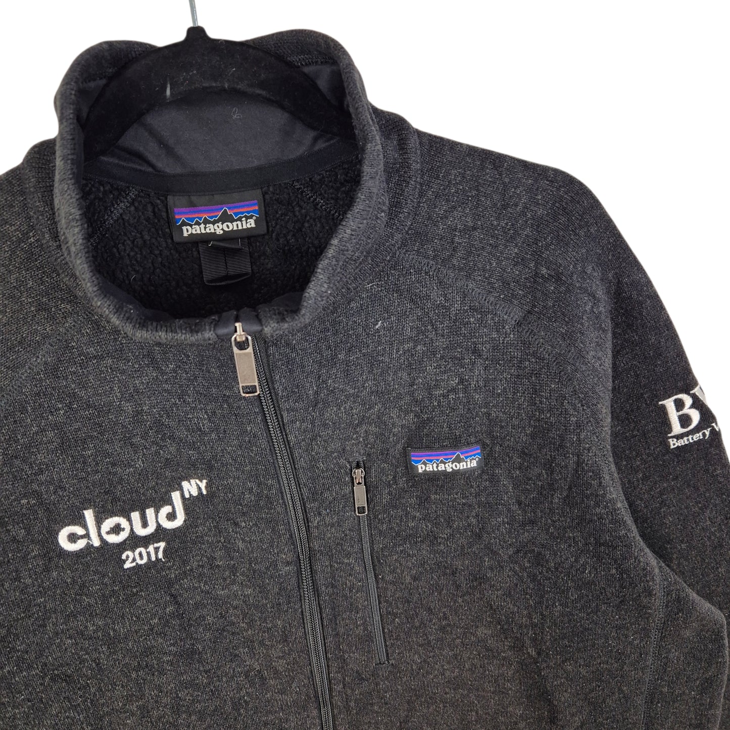 Patagonia Dark Grey Fleece Zip Jumper Size L