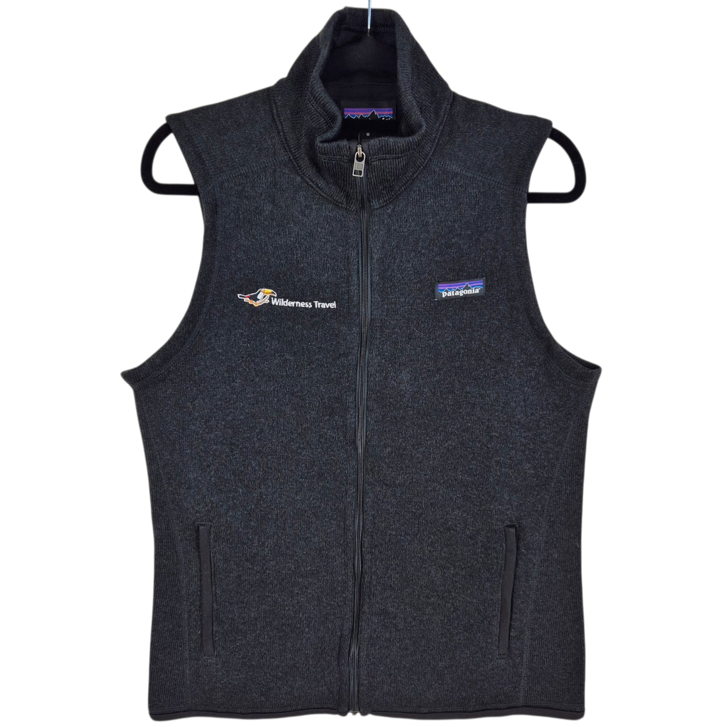 Patagonia Dark Grey Fleece Zip Vest Size M