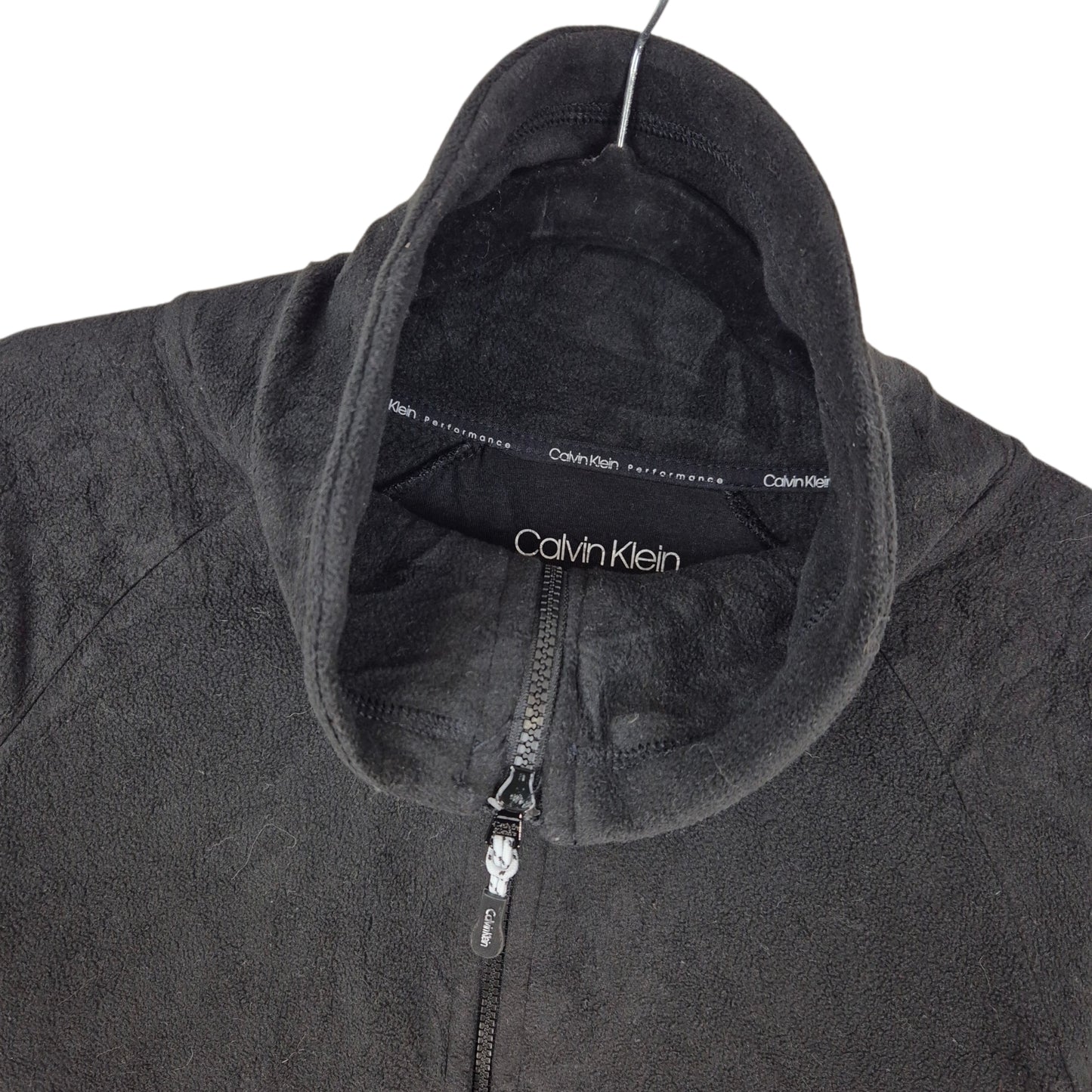 Calvin Klein Performance Black Fleece Zip Jumper Size L