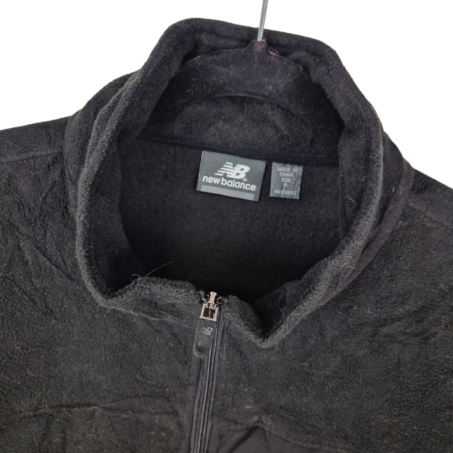 New Balance Black Fleece Zip Jumper Size XL