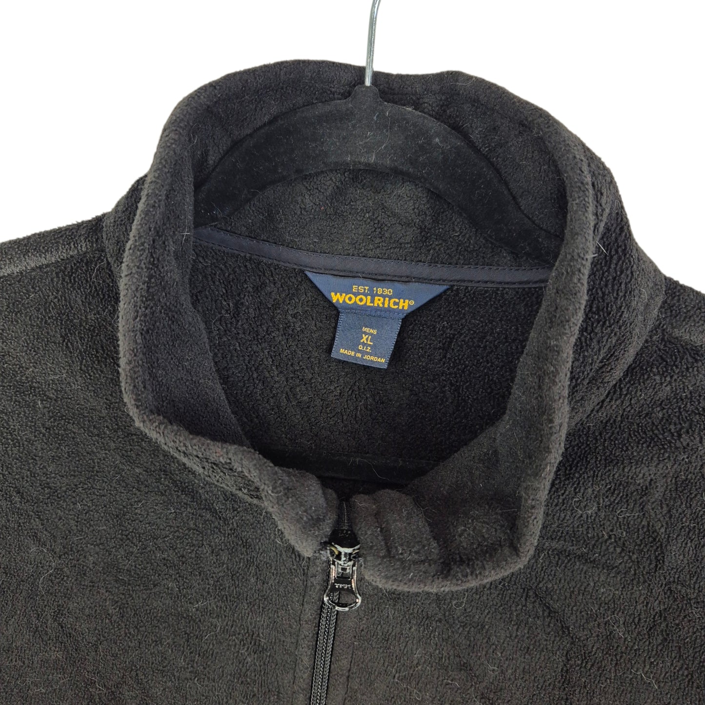 Vintage Woolrich 90's Black Fleece Vest Size XL