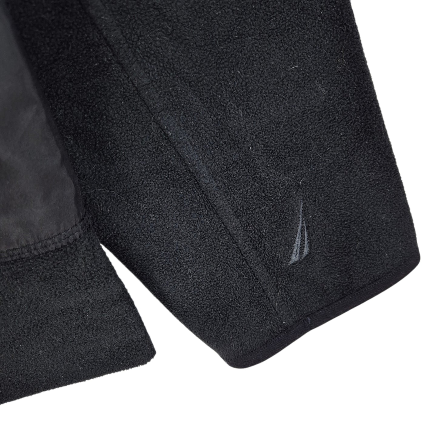 Nautica Black Fleece Zip Jumper Size L