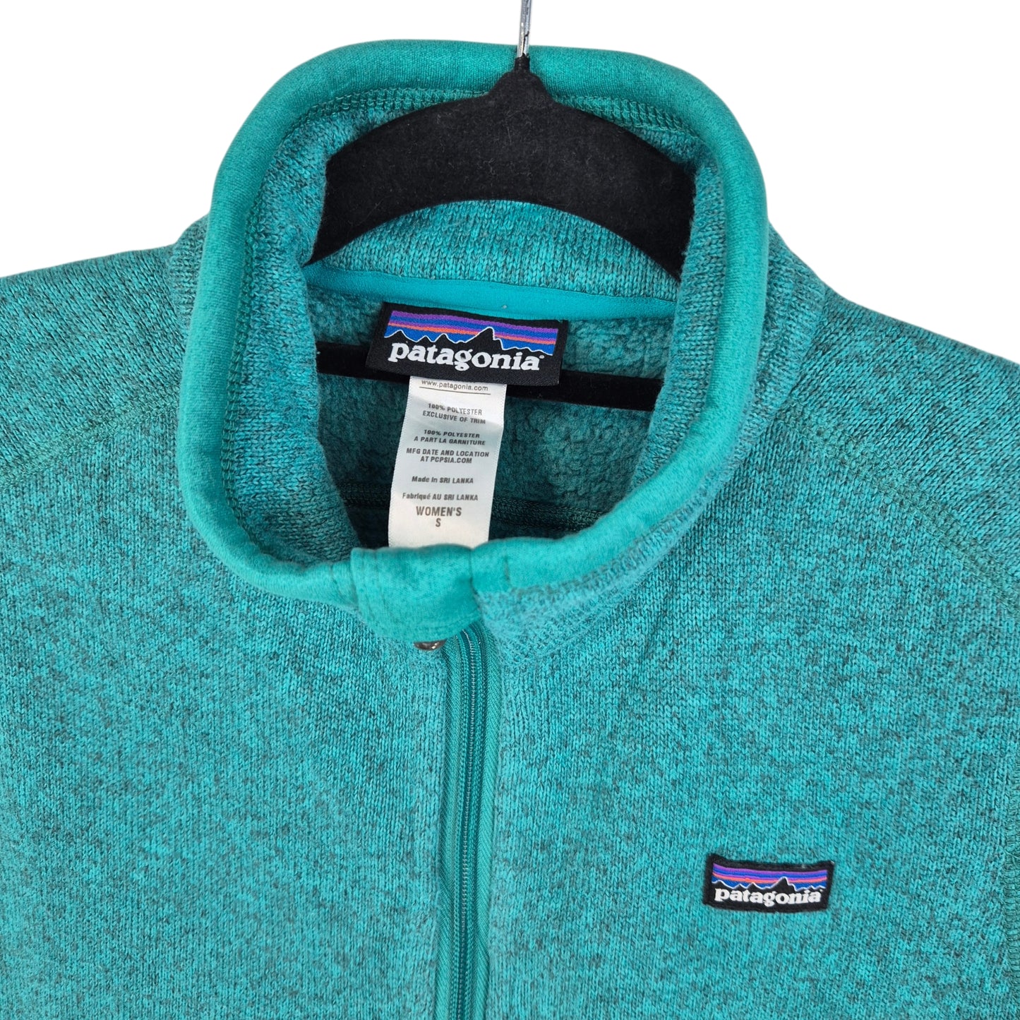 Patagonia Aqua Green Womens Fleece Vest Size S