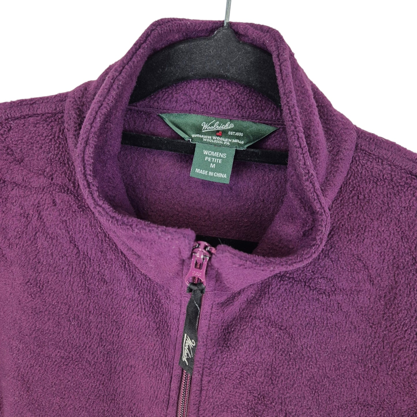 Vintage Woolrich 2000's Womens Purple Fleece Vest Size M