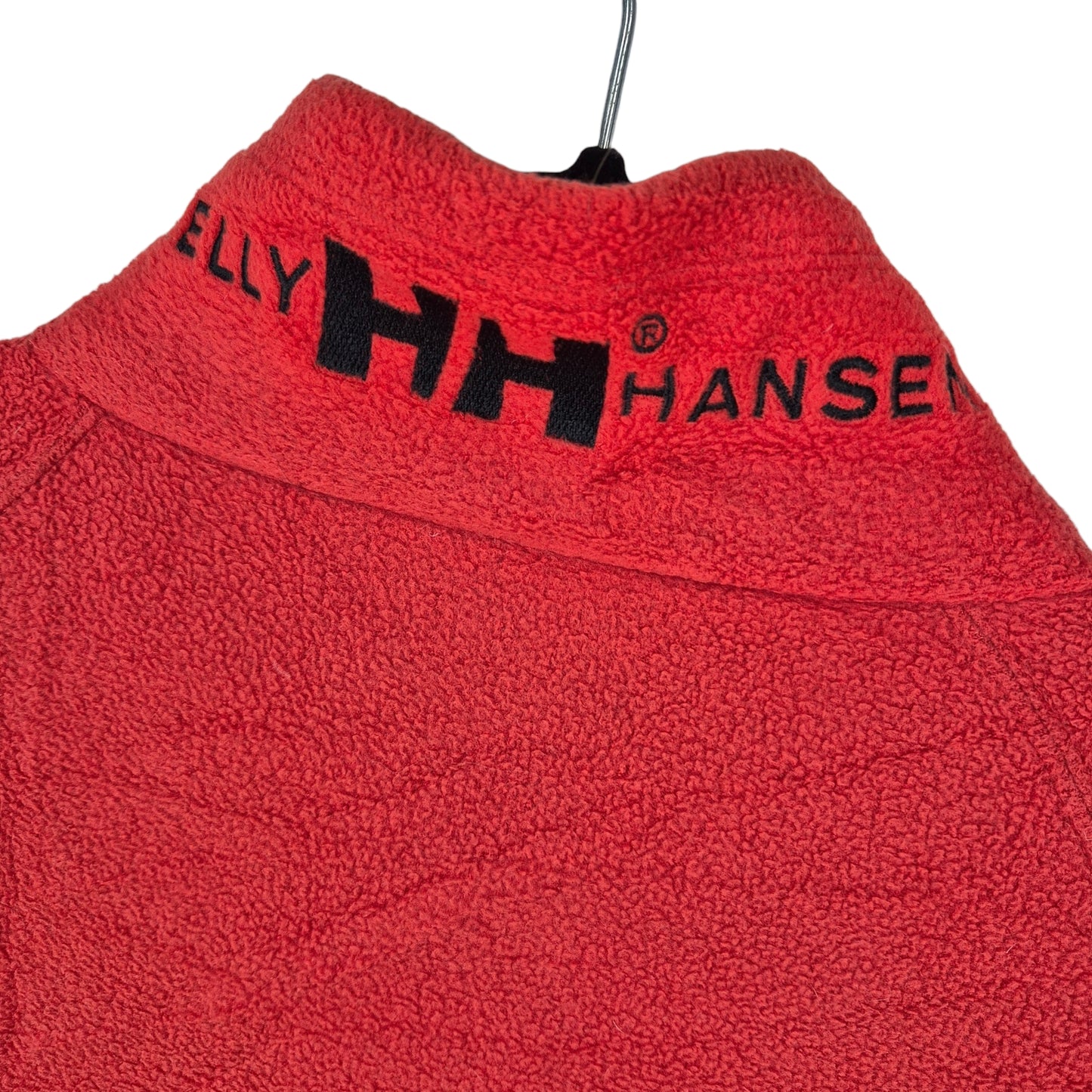 Vintage Helly Hansen 90's Red & Black Fleece Zip Jumper Size L