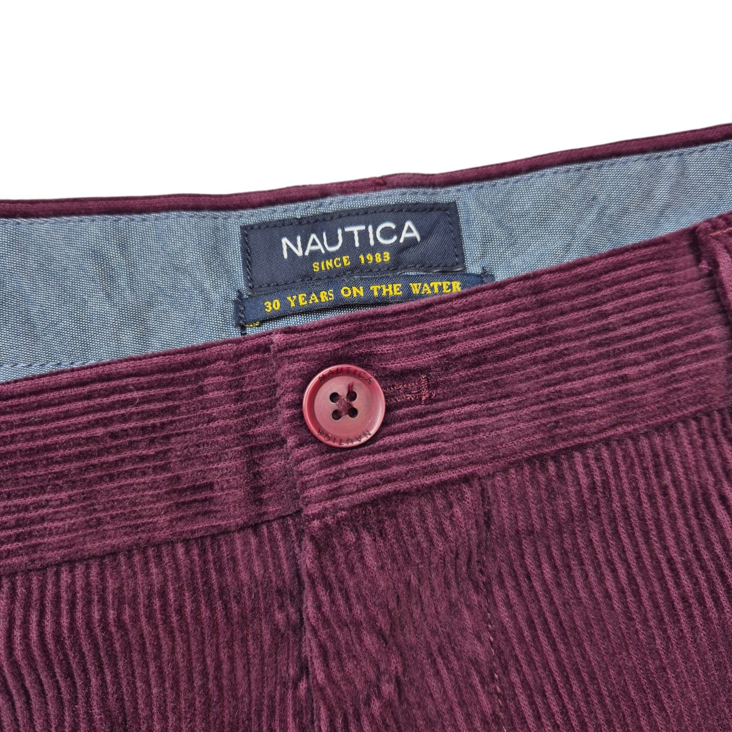 Nautica Burgundy Corduroy Pants W38