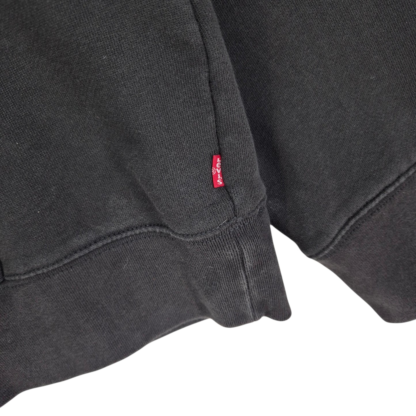 Levis Black Sequin Monogram Hoodie Size S
