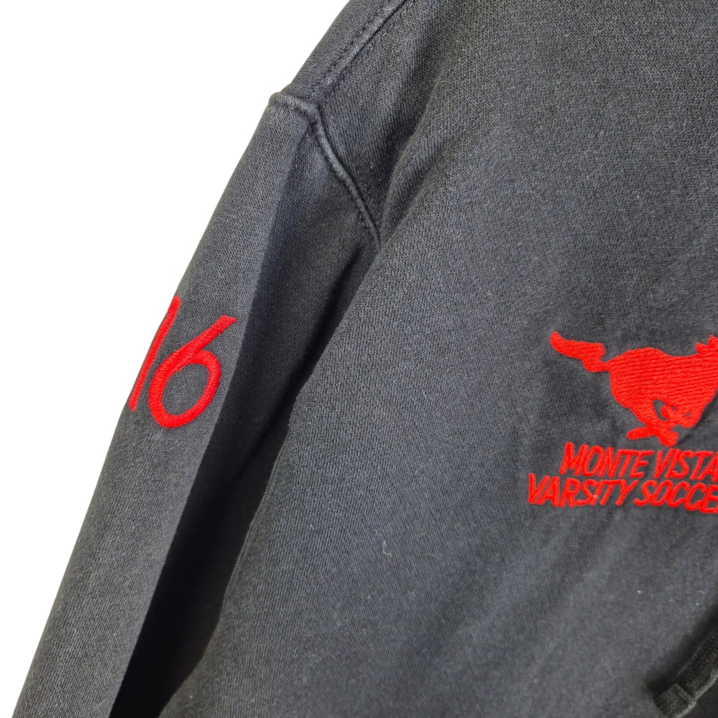 Nike Monte Vista Soccer Black Embroidered Hoodie Size L