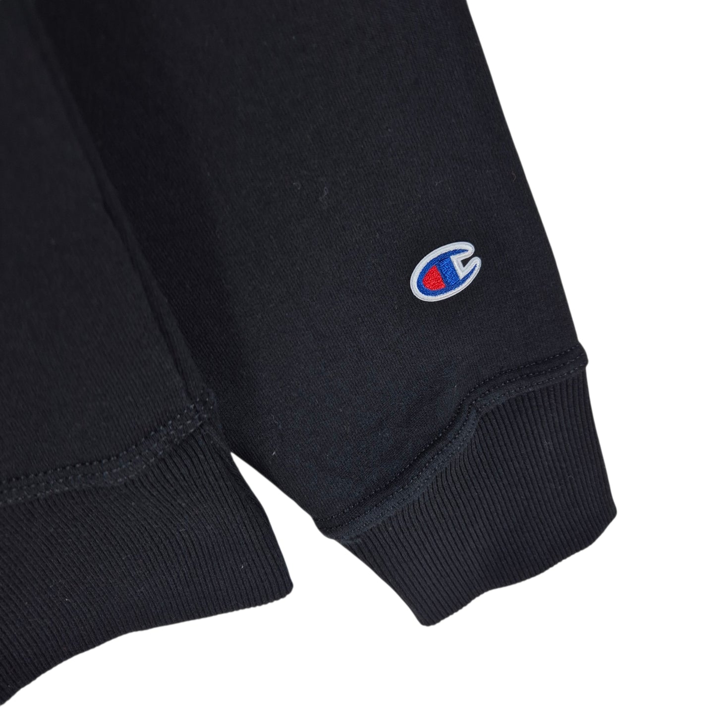 Champion Black Cotton Crewneck Sweater Size L