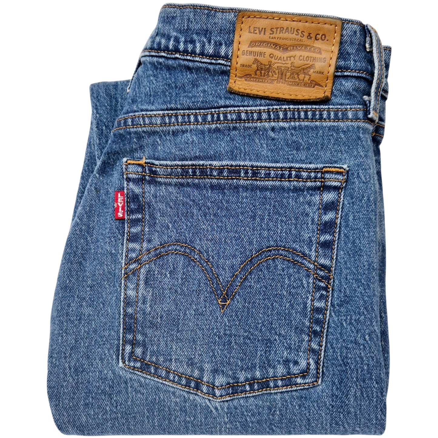 Levis Premium Jeans Womens Blue Wedgie Heavy Denim W27