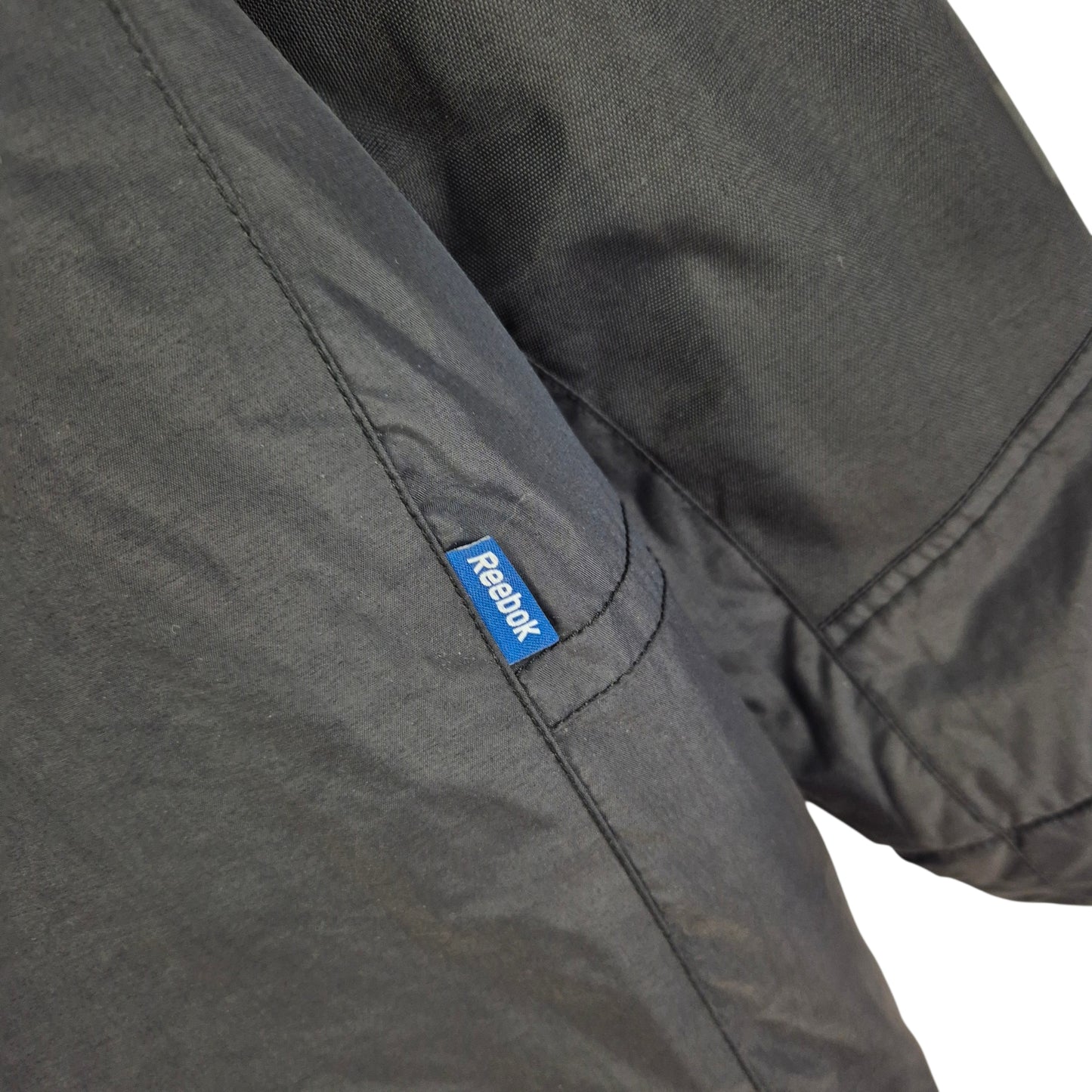 Reebok Hockey Black Pac Saints Quilted Trench Jacket Size M