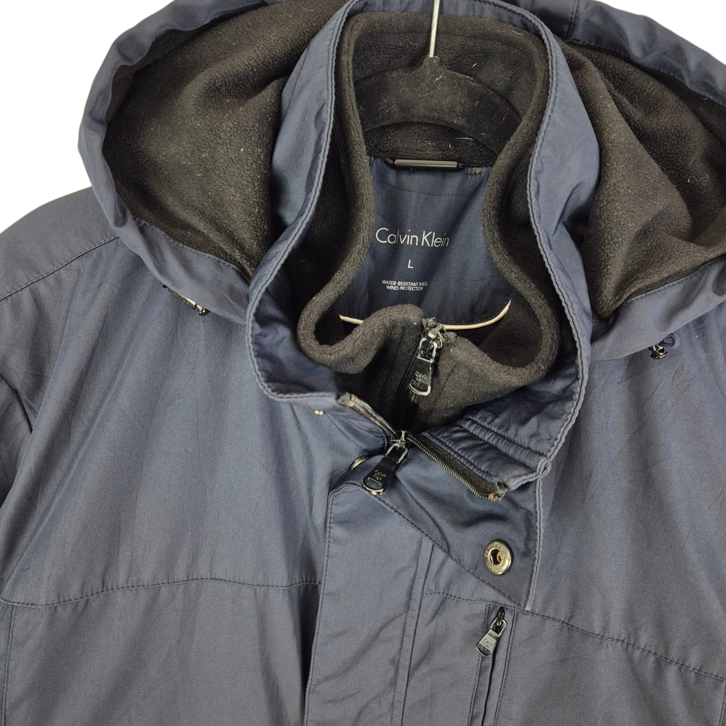 Calvin Klein Dark Blue Heavy Quilted Water Resistant Jacket Size L