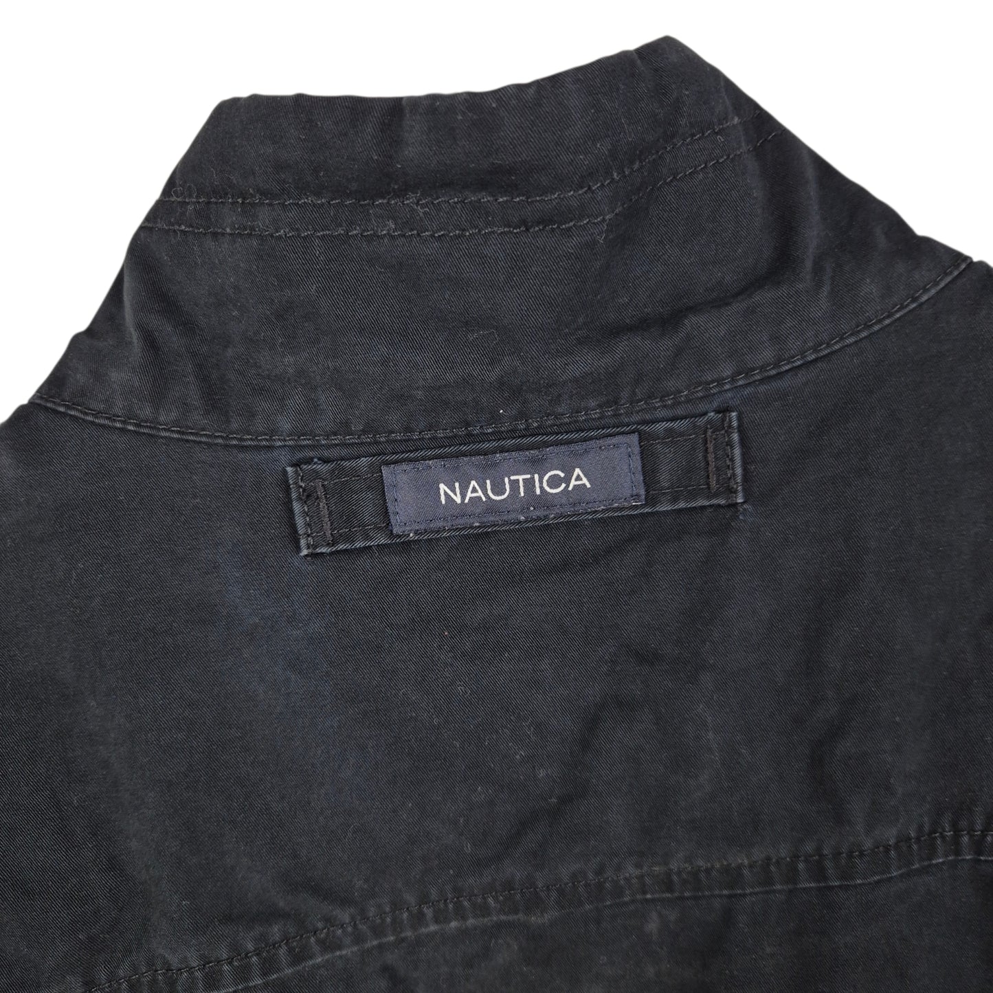 Nautica Dark Blue Fleece Insulated Heavy Jacket Size L