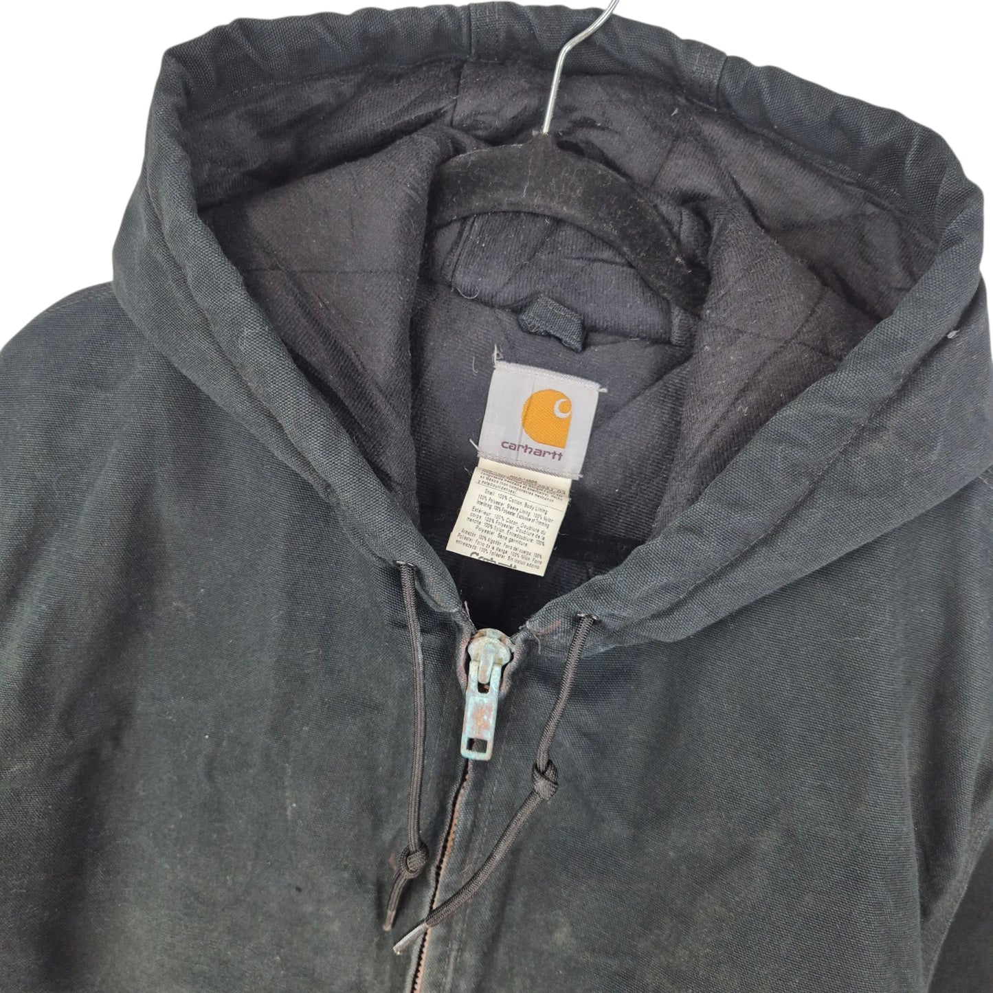 Vintage Carhartt Black Extra Heavy Denim Jacket Size L