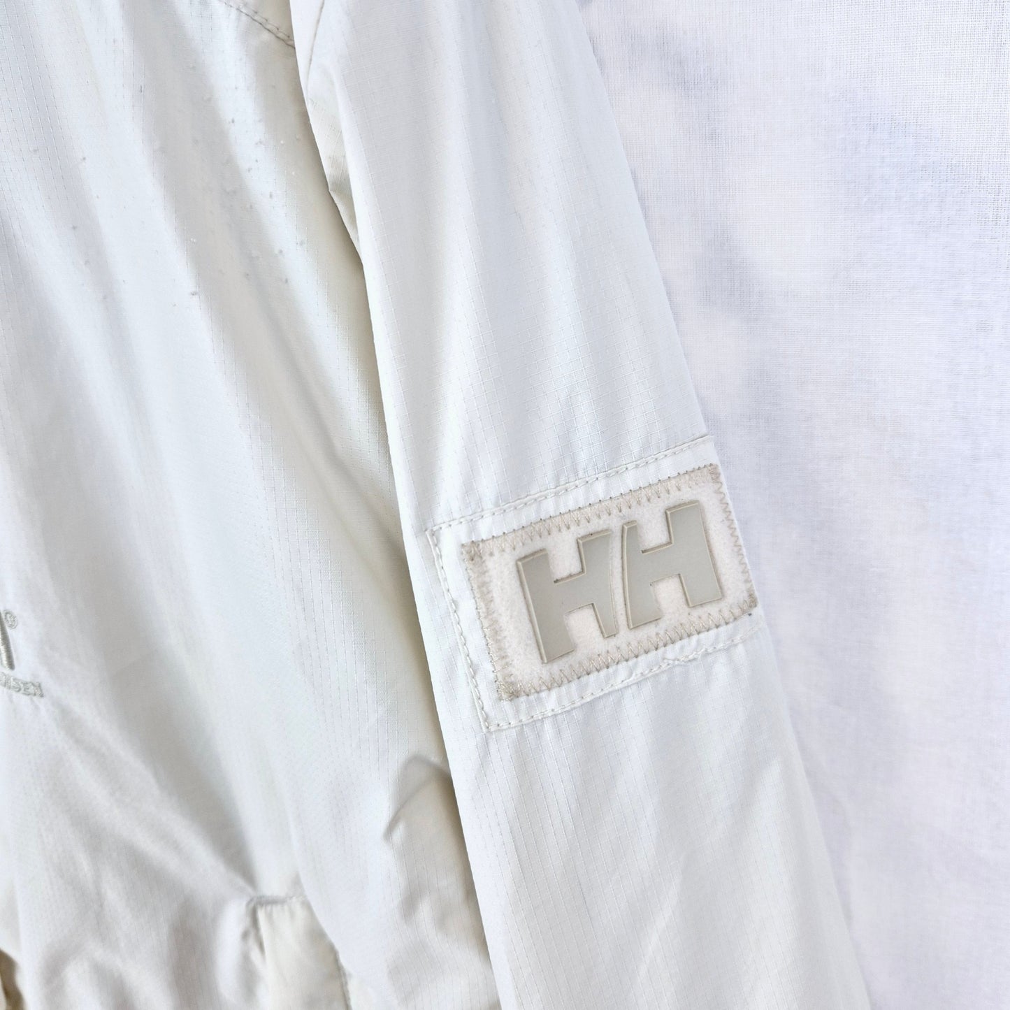 Helly Hansen Womens Cream White Quilted Nylon Windbreaker Jacket Size M