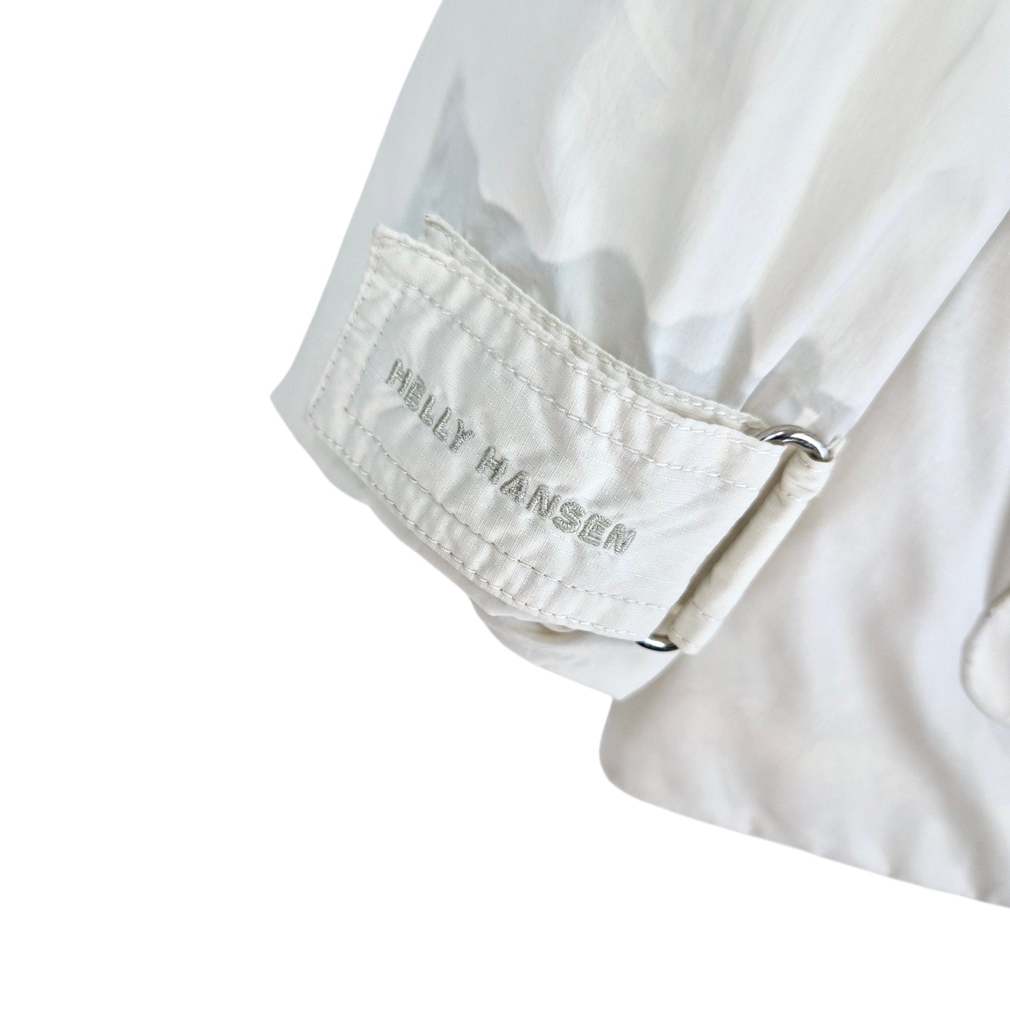 Helly Hansen Womens Cream White Quilted Nylon Windbreaker Jacket Size M
